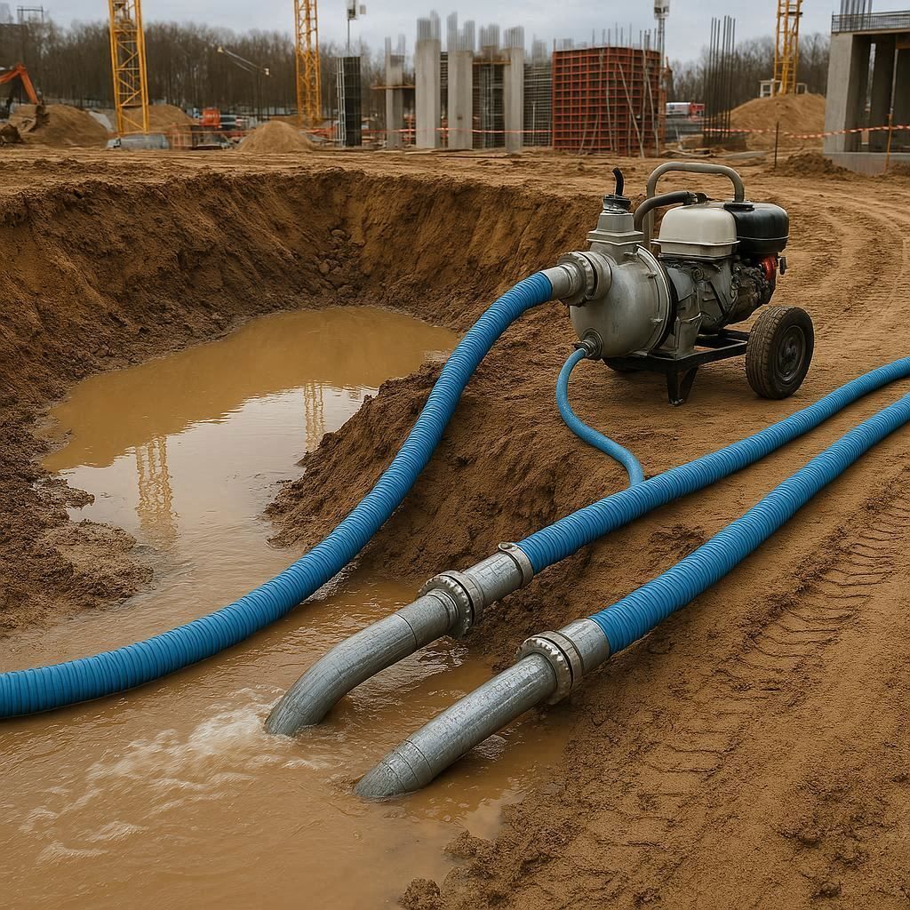Водопонижение и осушение котлована в Северске