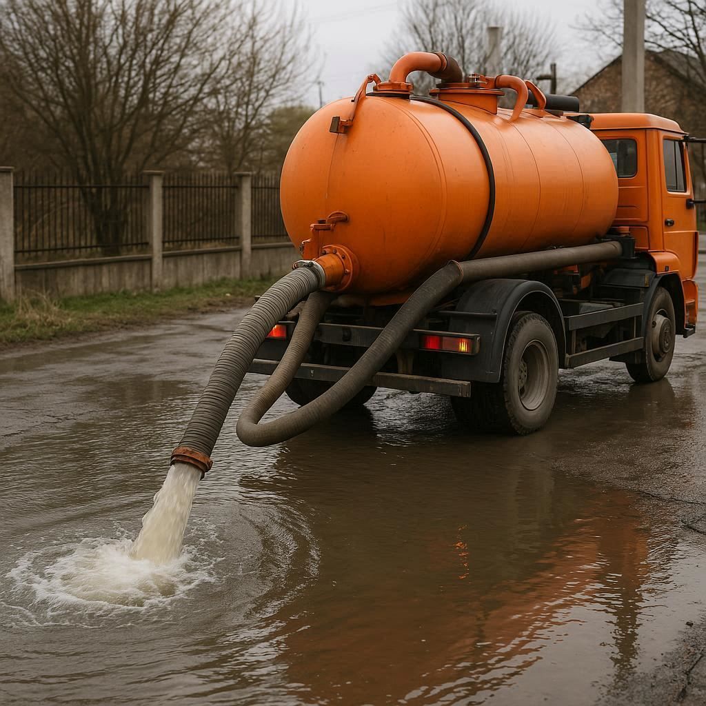 Откачка воды в Северске