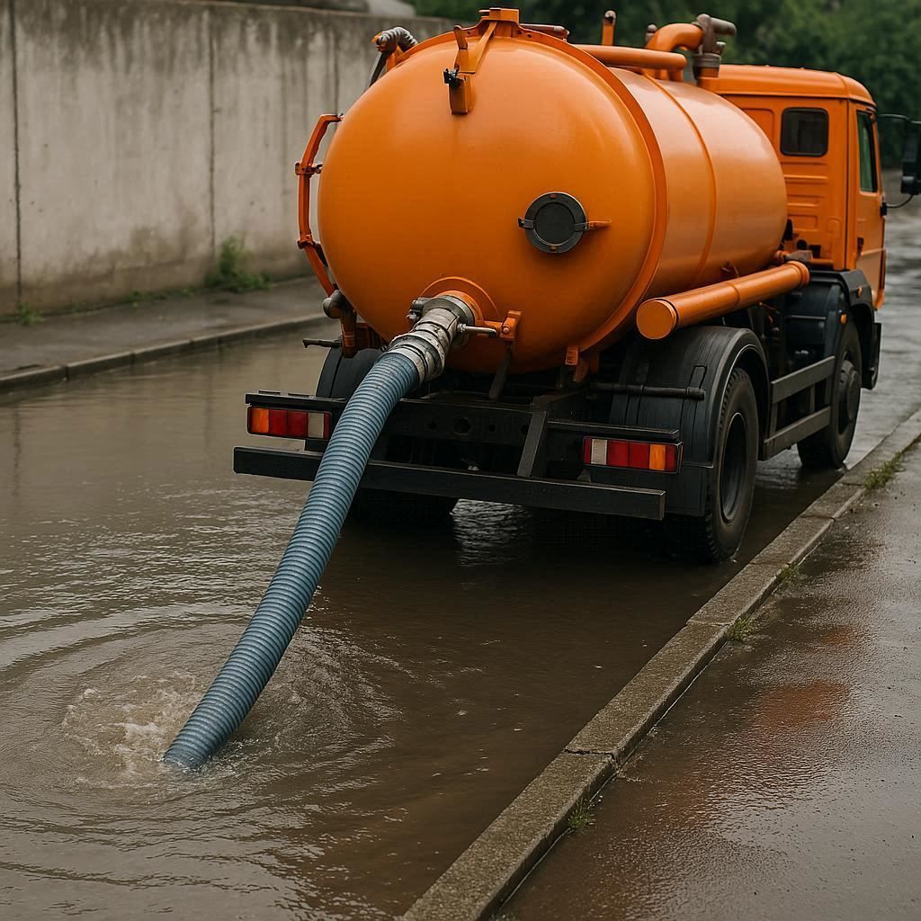 Откачка воды в Северске